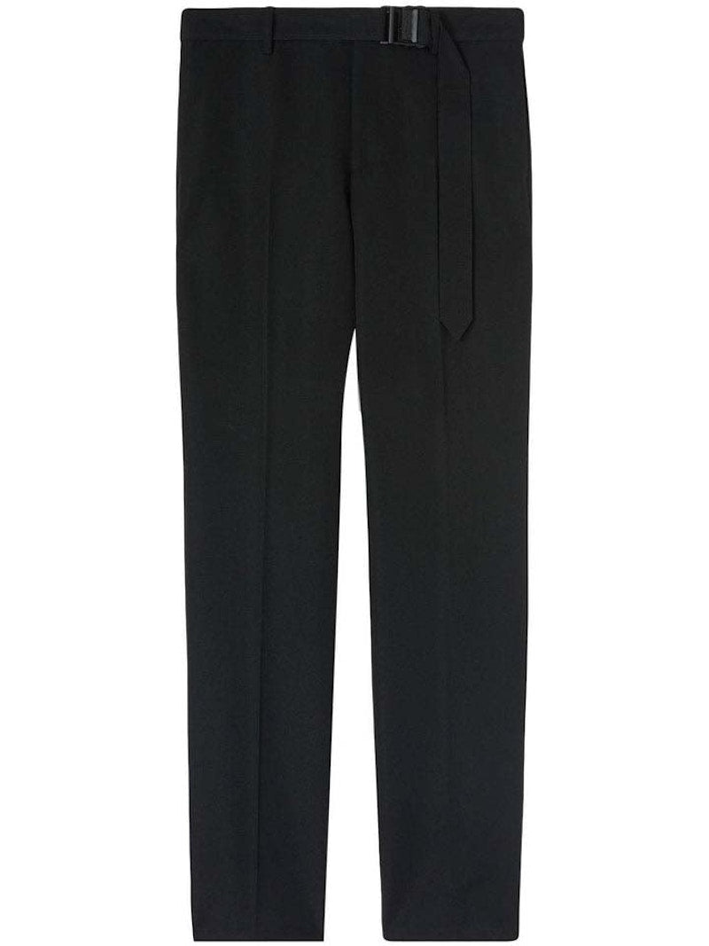 OFF-WHITE Buckle Dry Wool Slim Pant Black