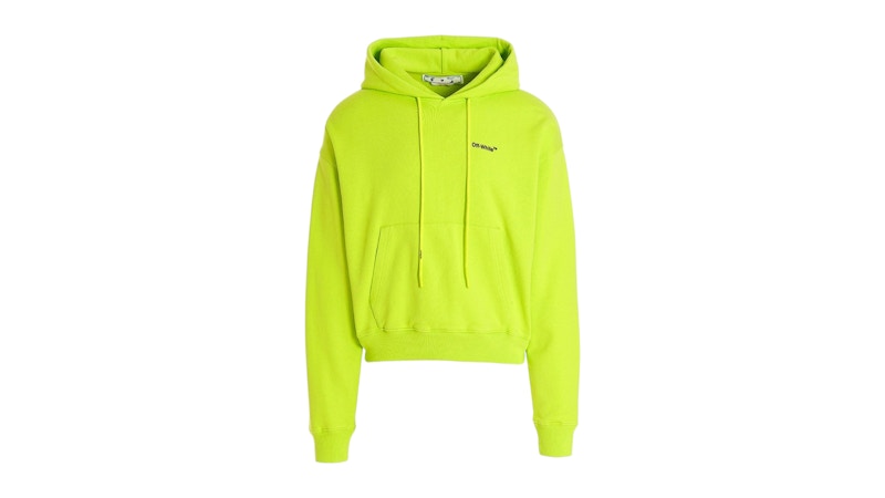 OFF-WHITE Caravaggio Arrow Over Lime Hoodie Green