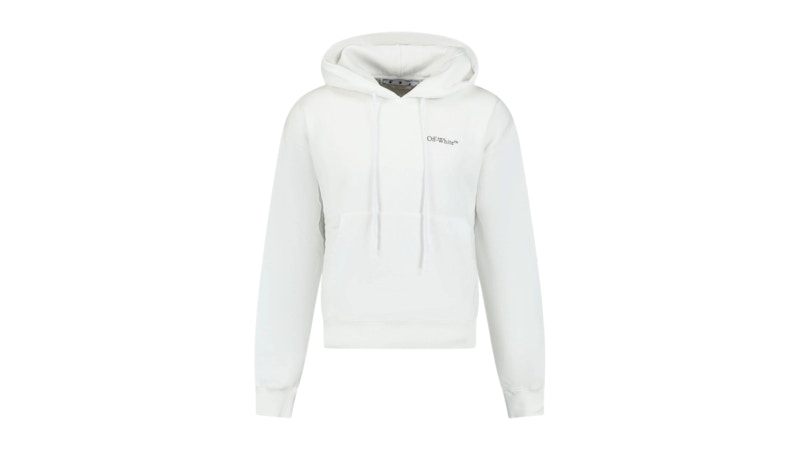 OFF-WHITE Caravaggio Crowing Design Oversized Hoodie White