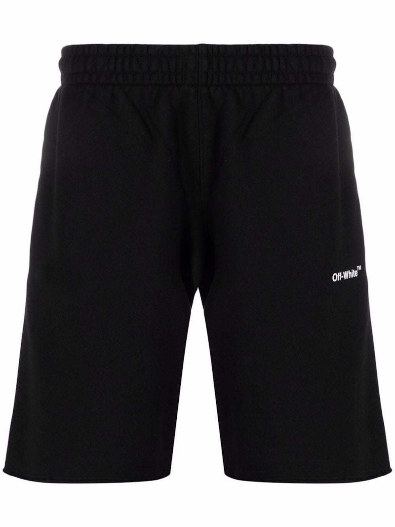 OFF-WHITE Caravaggio Diag Sweatshorts Black/White