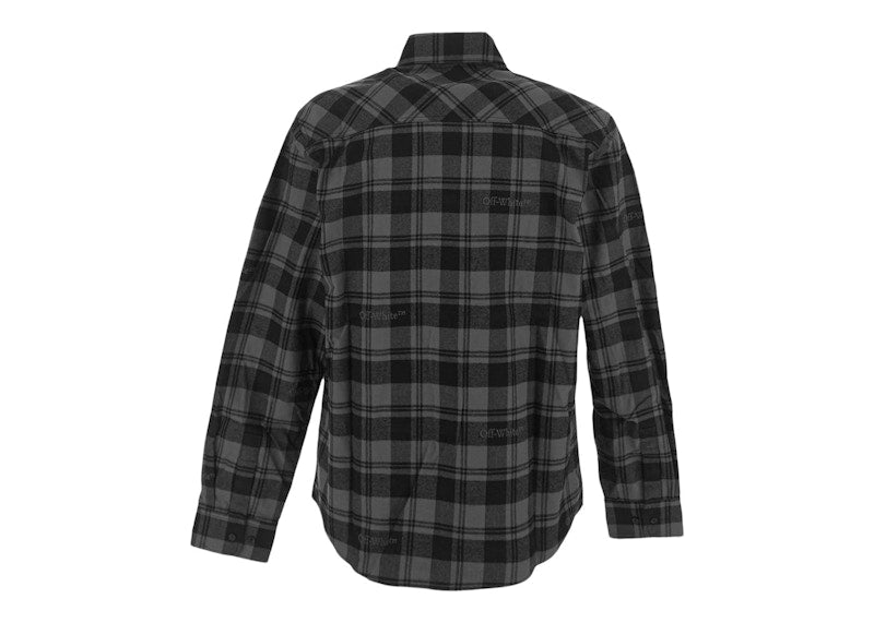 OFF-WHITE Checked Flannel Black/Grey