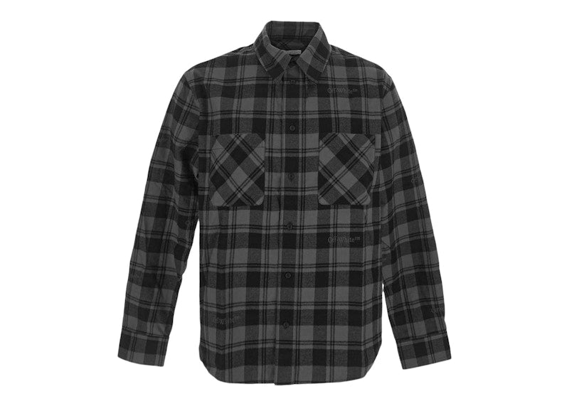 OFF-WHITE Checked Flannel Black/Grey