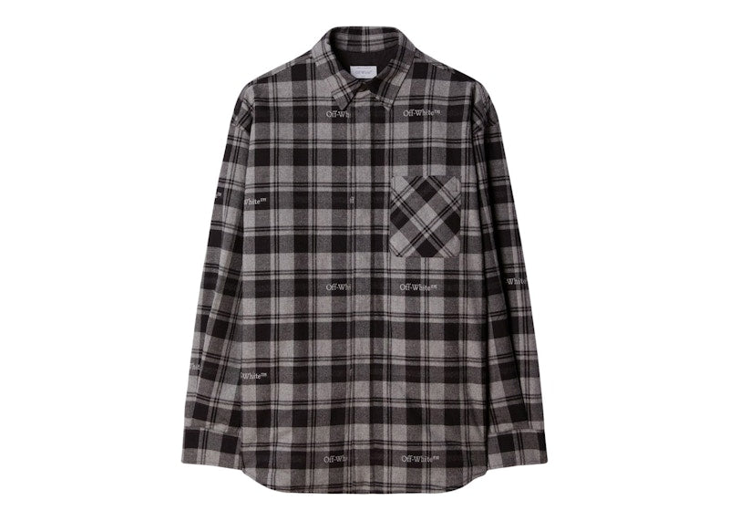 OFF-WHITE Checked Flannel Grey/Black