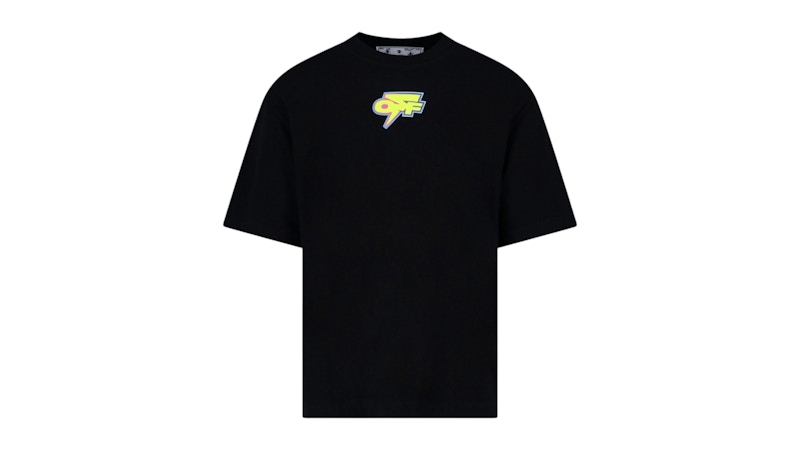 OFF-WHITE Degrade Thunder Logo Oversized Fit T-Shirt Black