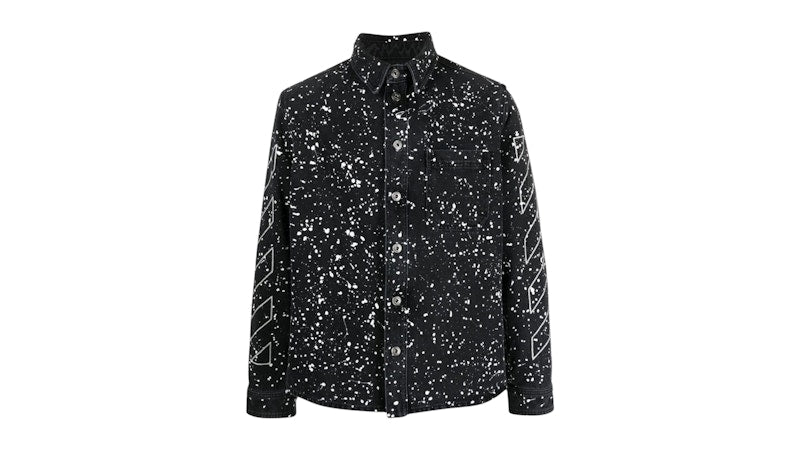 OFF-WHITE Diag Outline Design Shirt Black