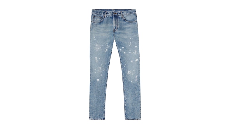 OFF-WHITE Diag Outline Print Vintage Jeans Blue