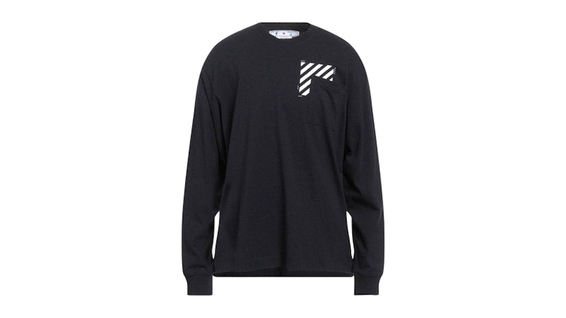 OFF-WHITE Diag Skate Pocket Long Sleeve T-Shirt Black