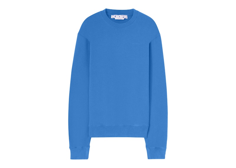 OFF-WHITE Diag Tab Slim Crewneck Light Blue