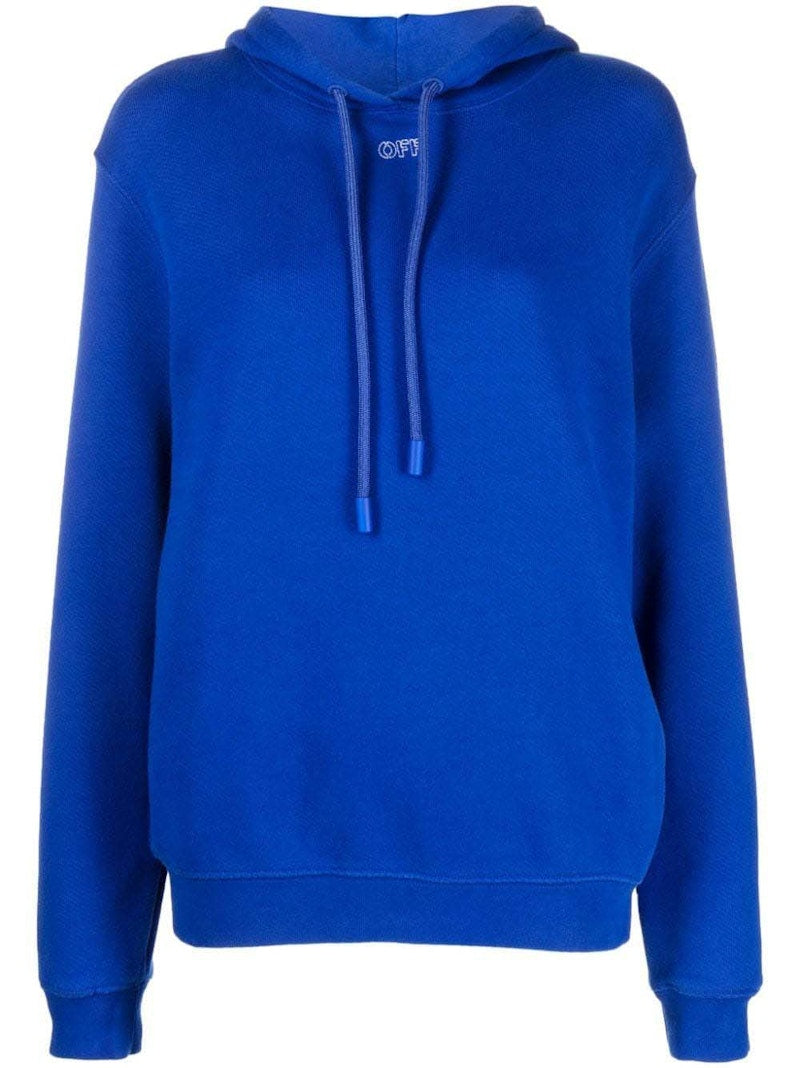 OFF-WHITE Embroidery Stitch Arrow Regular Hoodie Royal Blue