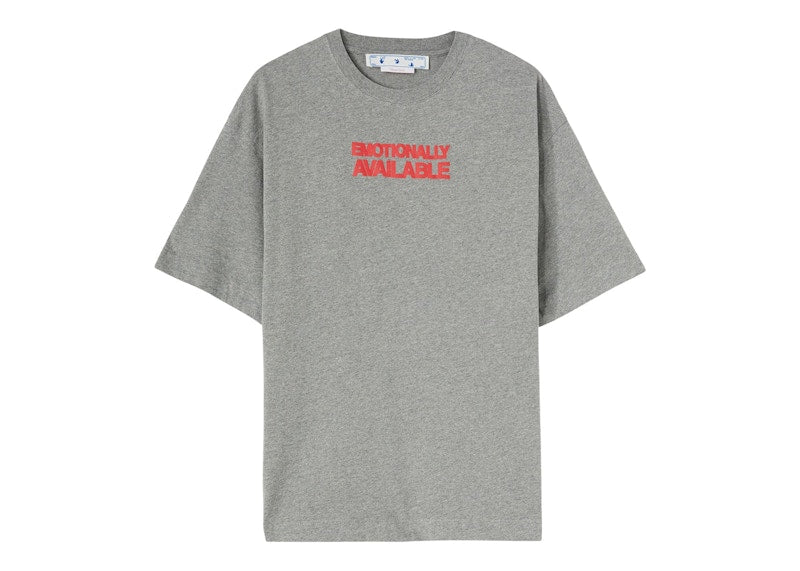 OFF-WHITE Emotion Arrow Over Skate S/S Tee Grey/Orange