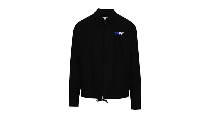 OFF-WHITE Exact Opposite Zip-Up Shirt Black