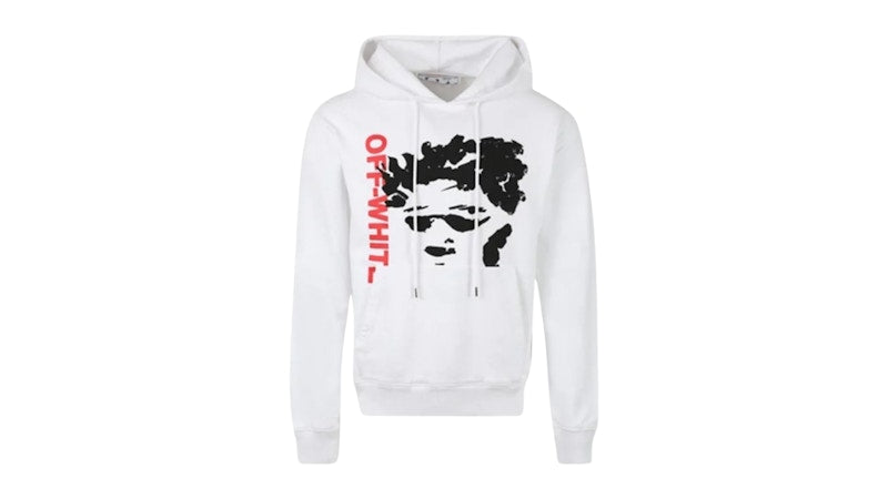 OFF-WHITE Face Arrow Slim Fit Hoodie White