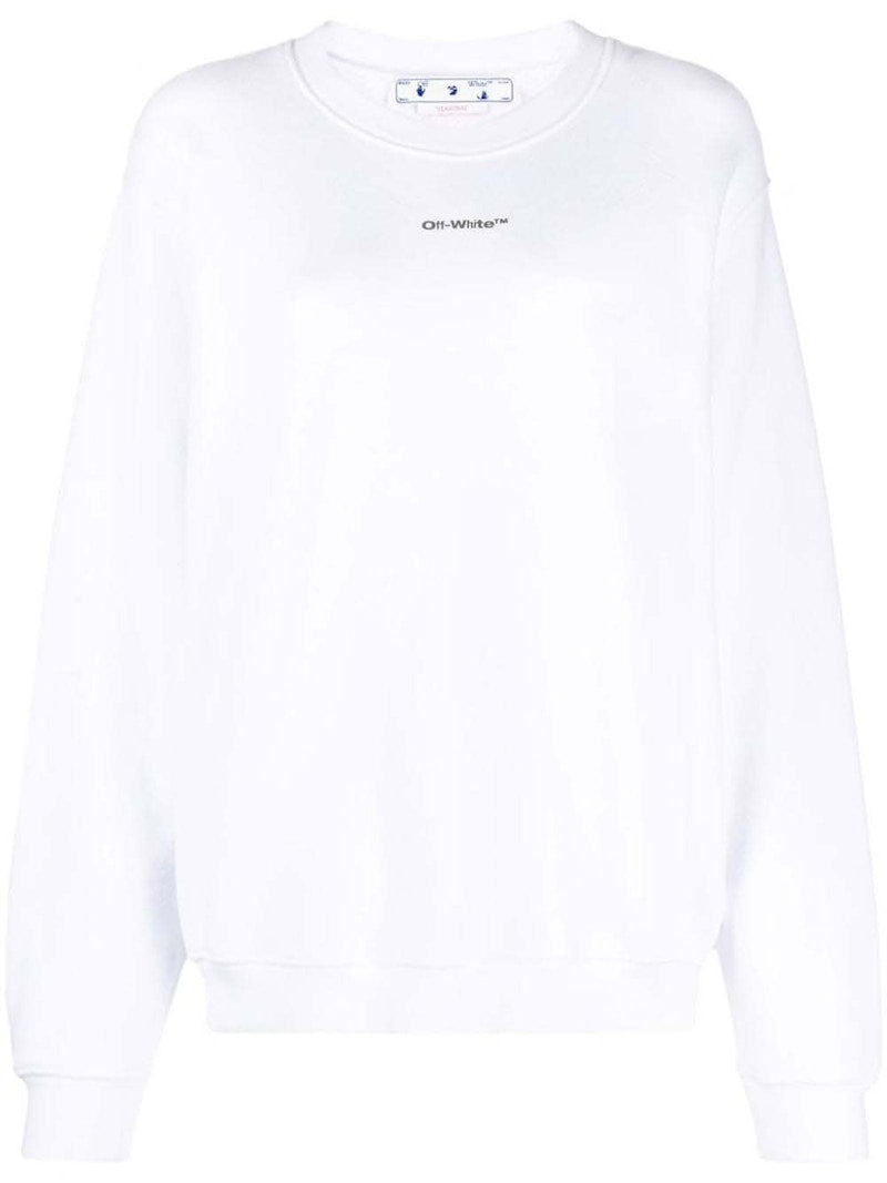 OFF-WHITE Flock Chine Flower Arrow Crew White/Multi