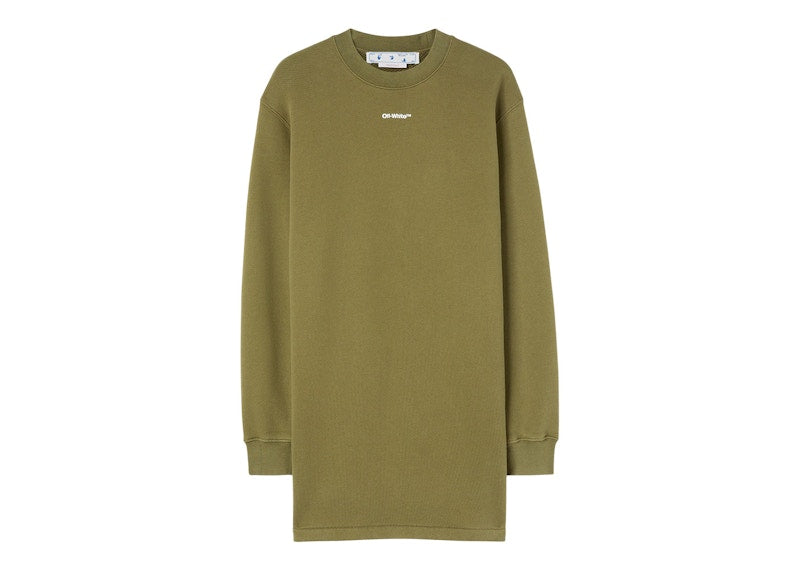 OFF-WHITE Flock Chine Flower Arrow Dress Military Green
