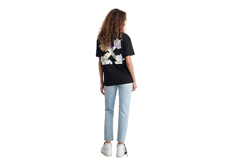 OFF-WHITE Flower Arrow Casual Tee Black