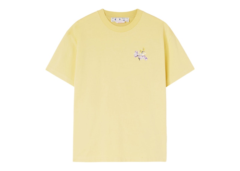 OFF-WHITE Flower Arrow Casual Tee Yellow