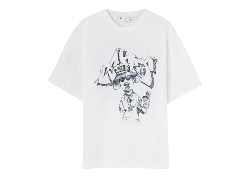 OFF-WHITE Graff Freest Over Skate S/S Tee White