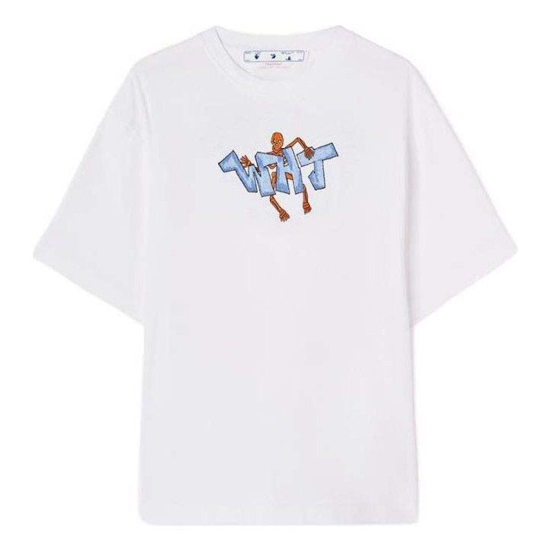 OFF-WHITE Graff Wht Pupp Over Ska S/S Tee White/Multi