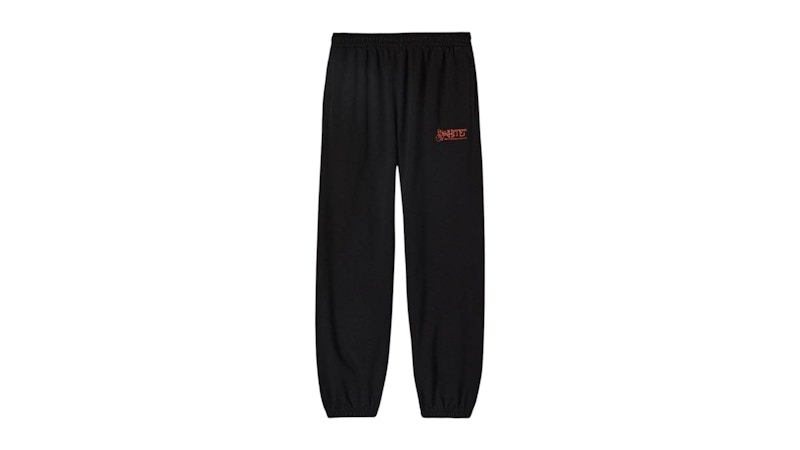 OFF-WHITE Graffiti Arrow Crew Design Slim Cuffed Sweatpants Black