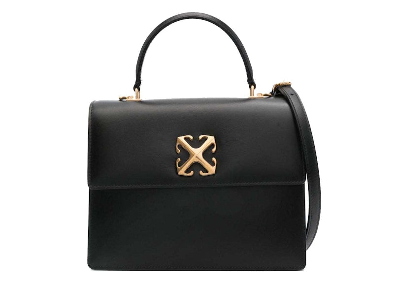 Off-White Jitney 2.8 Leather Tote Black
