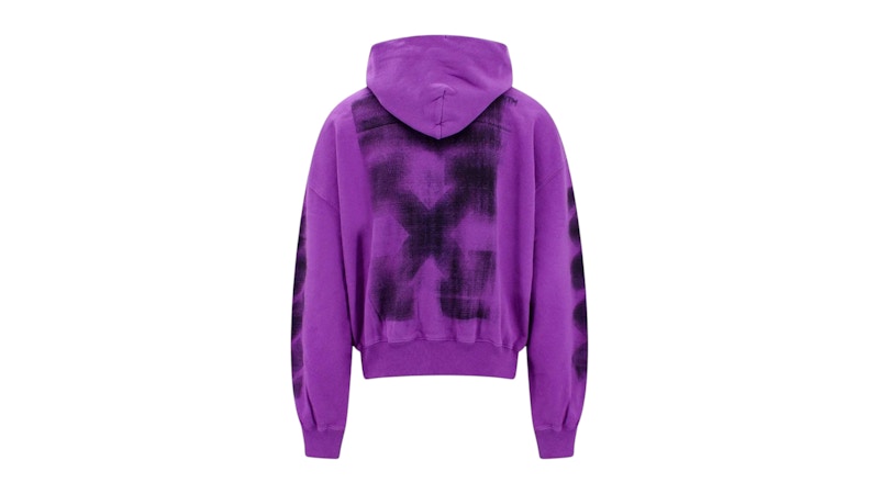 OFF-WHITE Jumbo Arrow Boxy Hoodie Purple