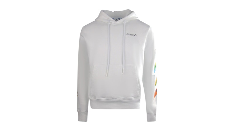 OFF-WHITE Jumbo Marker Oversized Fit Hoodie White