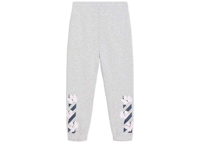 OFF-WHITE Kids Marker Sweatpants Grey/Blue