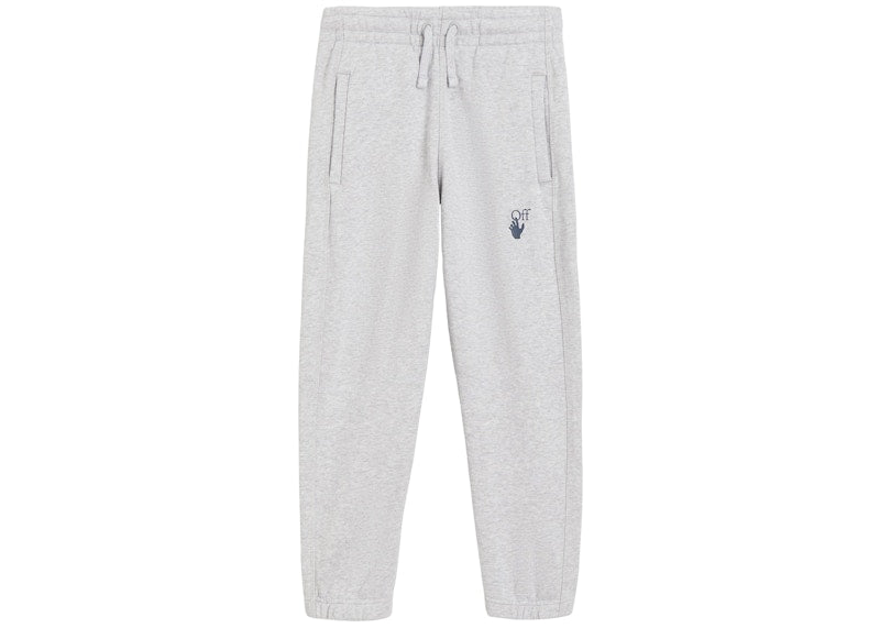 OFF-WHITE Kids Marker Sweatpants Grey/Blue