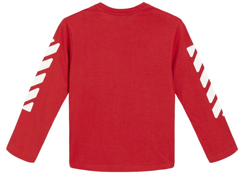 OFF-WHITE Kids Stamp L/S T-shirt Red