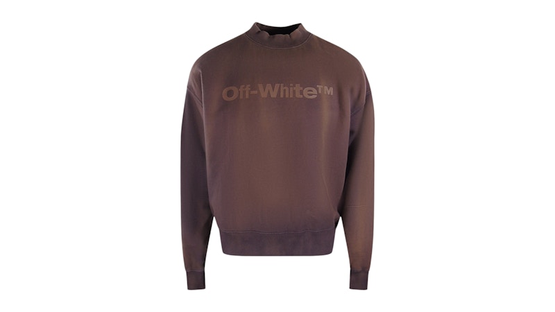 OFF-WHITE Laundry Logo Skate Fit Aubergine Sweatshirt Purple