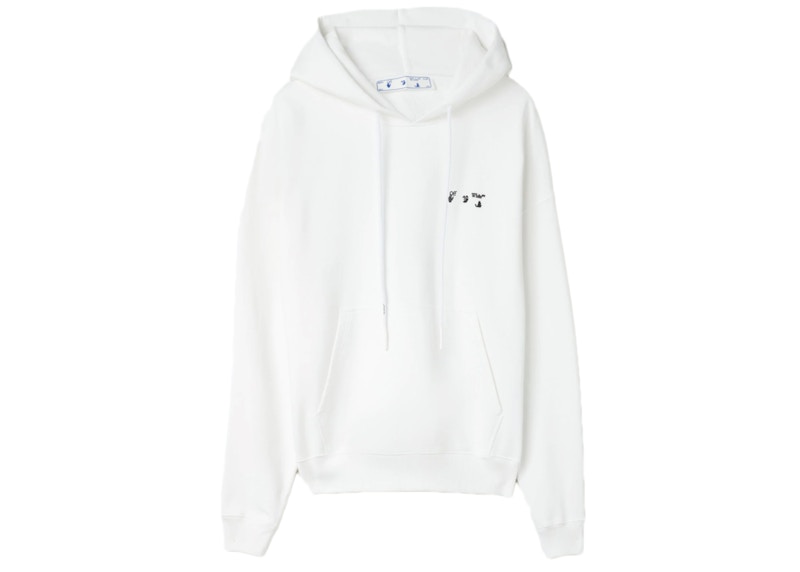 OFF-WHITE Logo Hoodie White/Black