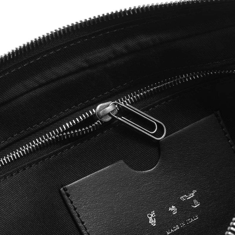 Off-White Logo Nylon Pouch Bag Black
