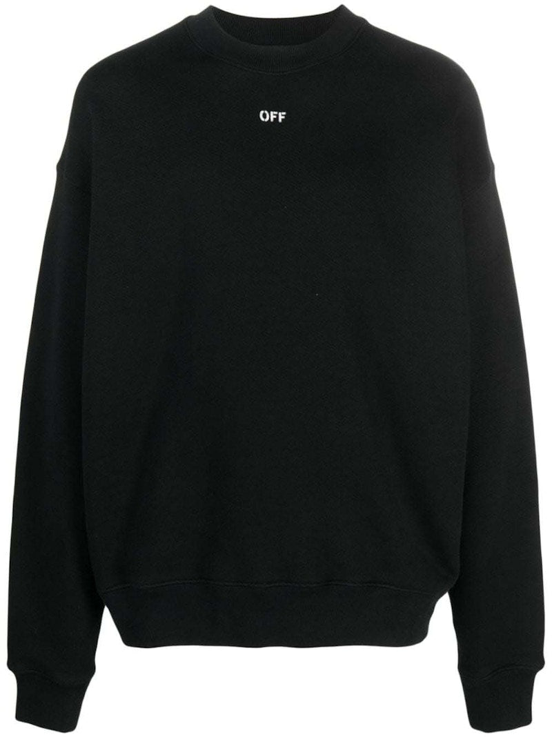 OFF-WHITE Logo-Print Cotton T-shirt Black/White