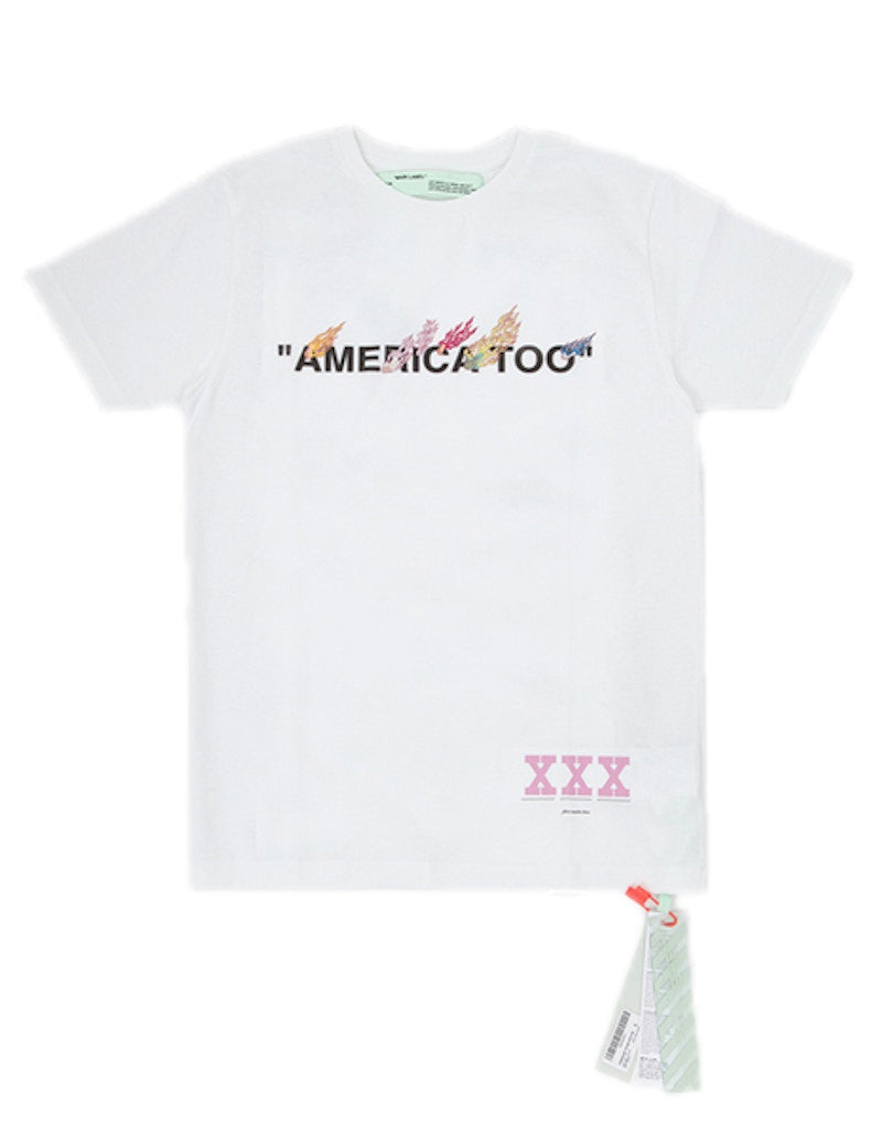 OFF-WHITE Murakami America Too Tee White