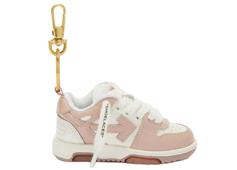 OFF-WHITE OOO Keychain White/Pink