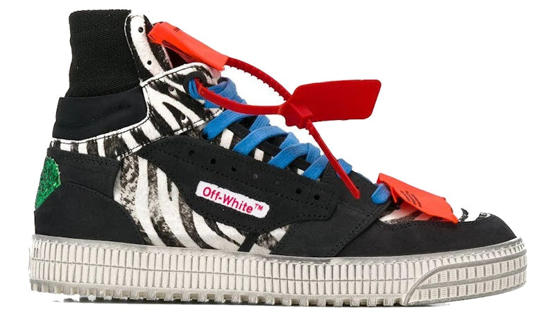 OFF-WHITE Off Court 3.0 High Black Zebra FW19