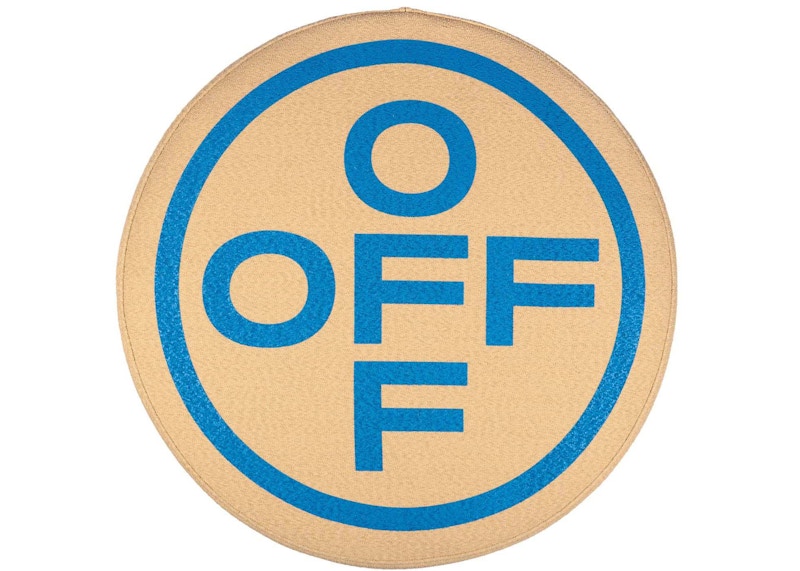 OFF-WHITE Off Cross Stool Camel/Peacock