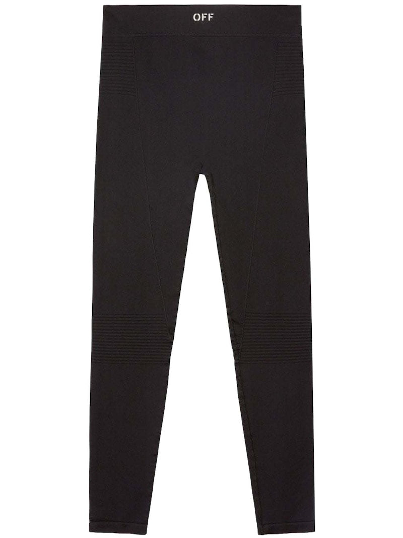 OFF-WHITE Off-Stamp Leggings Black