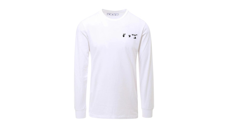 OFF-WHITE Ow Logo Long Sleeve T-Shirt White