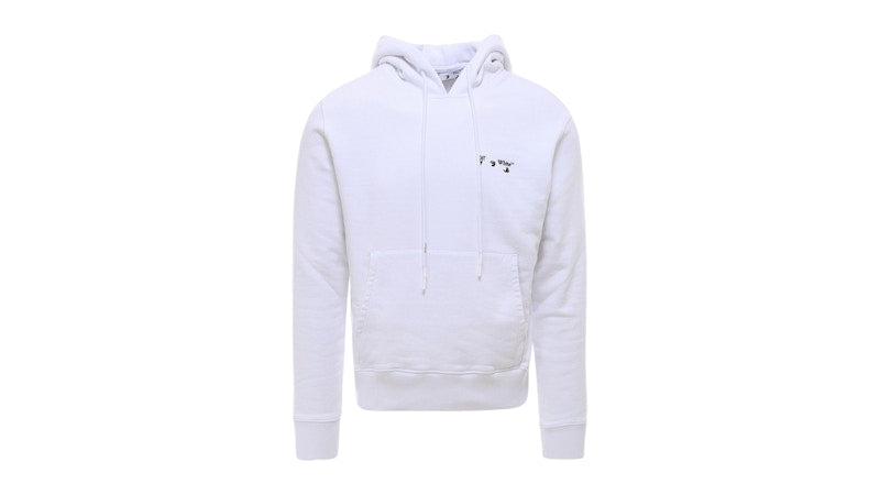 OFF-WHITE Ow Logo Slim Fit Hoodie White