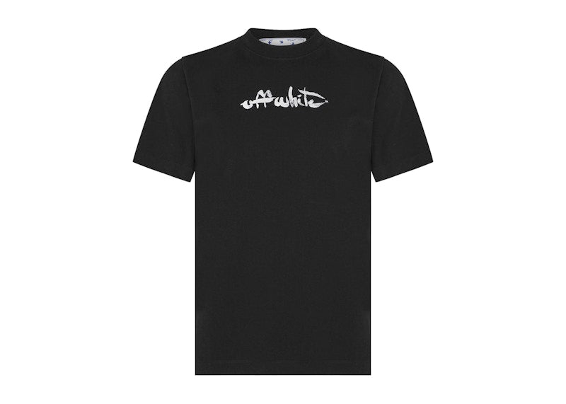 OFF-WHITE Paint Arrow Slim S/S T-Shirt Black/White