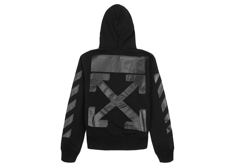 OFF-WHITE Rubber Arrows Skate Slim Hoodie Black