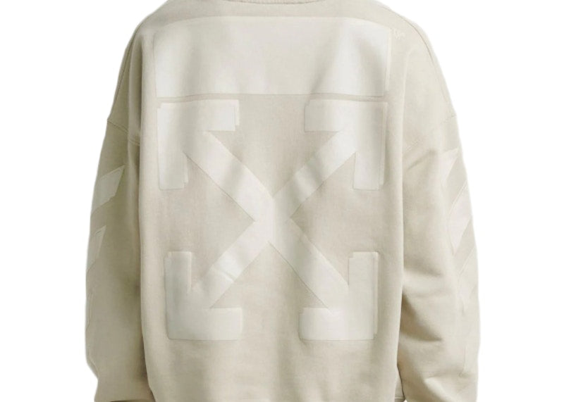 OFF-WHITE Rubber Arrows Sweatshirt Beige/Beige