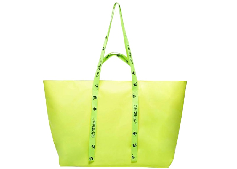 Off-White "SCULPTURE" Commercial Tote Bag Small Yellow
