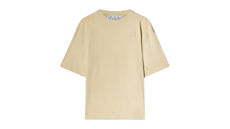 OFF-WHITE Scribble Carry Over Skate Fit T-Shirt Beige