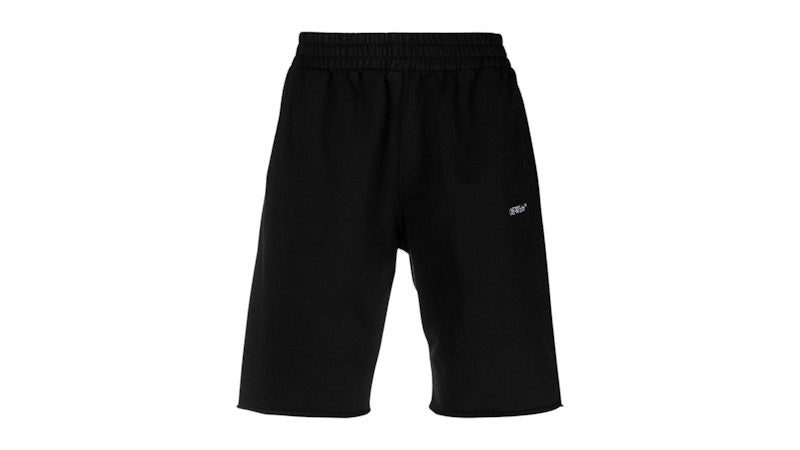 OFF-WHITE Scribble Design Shorts Black