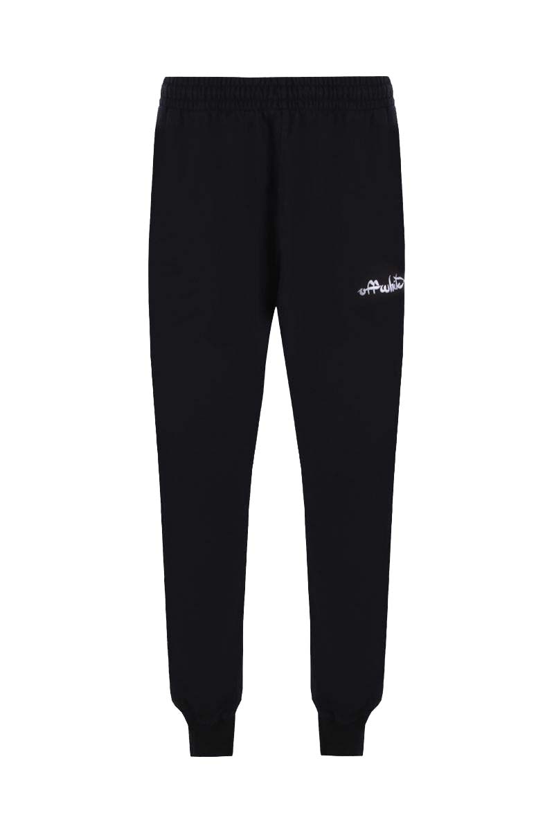 OFF-WHITE Script Logo Slim Cuff Sweatpants Black/White
