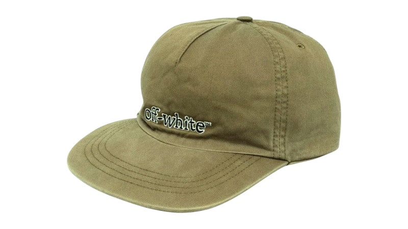 OFF-WHITE Slanted Logo Cap Green