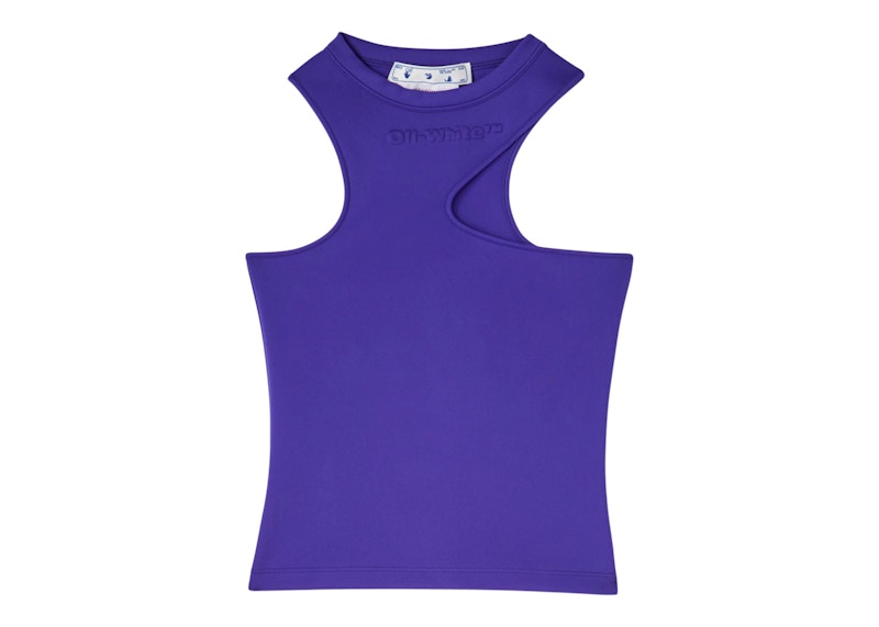 OFF-WHITE Sleek Asymmetric Rowing Top Purple