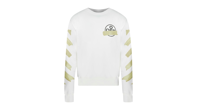 OFF-WHITE Tape Logo Sweatshirt White